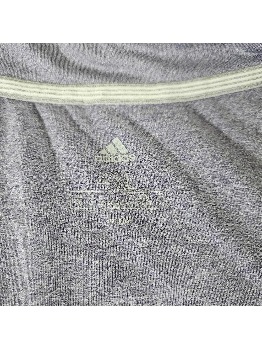 Adidas Men’s Purple Heather Golf Polo Shirt Short Sleeve Size 3XL